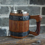 Maxbell 600ml Barrel Mug Decoration Multipurpose Portable for Bar Parties Camping