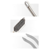Maxbell Multipurpose Floor Brush Window Groove Cleaning Brush for Tub Home Floor White
