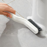 Maxbell Multipurpose Floor Brush Window Groove Cleaning Brush for Tub Home Floor White