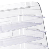 Maxbell Multi Layer Kitchen Storage Rack Vegetables Preparation Shelf for Party Clear