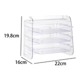 Maxbell Multi Layer Kitchen Storage Rack Vegetables Preparation Shelf for Party Clear