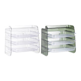 Maxbell Multi Layer Kitchen Storage Rack Vegetables Preparation Shelf for Party Clear