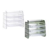 Maxbell Multi Layer Kitchen Storage Rack Vegetables Preparation Shelf for Party Clear