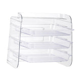 Maxbell Multi Layer Kitchen Storage Rack Vegetables Preparation Shelf for Party Clear