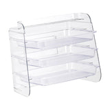 Maxbell Multi Layer Kitchen Storage Rack Vegetables Preparation Shelf for Party Clear