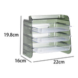 Maxbell Multi Layer Kitchen Storage Rack Vegetables Preparation Shelf for Party Green