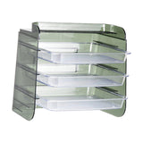 Maxbell Multi Layer Kitchen Storage Rack Vegetables Preparation Shelf for Party Green