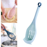 Maxbell Colander Skimmer Spoon Grater Masher for Veggies Draining Spaghetti Noodles Green