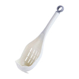 Maxbell Colander Skimmer Spoon Grater Masher for Veggies Draining Spaghetti Noodles White
