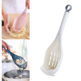 Maxbell Colander Skimmer Spoon Grater Masher for Veggies Draining Spaghetti Noodles White