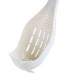 Maxbell Colander Skimmer Spoon Grater Masher for Veggies Draining Spaghetti Noodles White