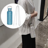 Maxbell Portable Diamond Vacuum Cup 750ml/25oz Bling Rhinestones Diamond Kettle Blue