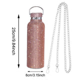 Maxbell Portable Diamond Vacuum Cup 750ml/25oz Bling Rhinestones Diamond Kettle Rose Gold