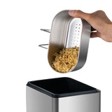 Maxbell Multipurpose Drain Basket Kitchen Supplies for Vegetable Brush Leftover Silver Big