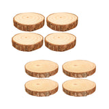 Maxbell 4Pcs Natural Wood Slices Round Polished for Crafts Holiday Table Centerpiece 10cmx10cmx2cm