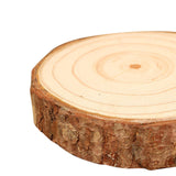 Maxbell 4Pcs Natural Wood Slices Round Polished for Crafts Holiday Table Centerpiece 10cmx10cmx2cm