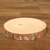Maxbell 4Pcs Natural Wood Slices Round Polished for Crafts Holiday Table Centerpiece 13cmx13cmx2cm