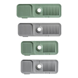 Maxbell Faucet Absorbent Pads Storage Supplies Drying Pads Soap Mat for Home 45cmx14cm Green