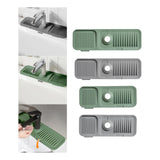 Maxbell Faucet Absorbent Pads Storage Supplies Drying Pads Soap Mat for Home 45cmx14cm Green