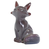 Maxbell Fox Tea Pet Miniature Sculpture Color Changing Artwork for Teahouse Tearoom Fox A