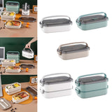 Maxbell Lunch Box Large Capacity Bento Box Food Container for Office Camping Outdoor Single White