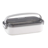 Maxbell Lunch Box Large Capacity Bento Box Food Container for Office Camping Outdoor Single White