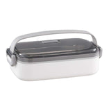 Maxbell Lunch Box Large Capacity Bento Box Food Container for Office Camping Outdoor Single White