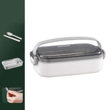 Maxbell Lunch Box Large Capacity Bento Box Food Container for Office Camping Outdoor Single White