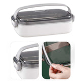 Maxbell Lunch Box Large Capacity Bento Box Food Container for Office Camping Outdoor Single White