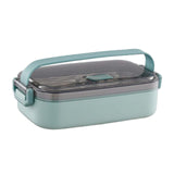Maxbell Lunch Box Large Capacity Bento Box Food Container for Office Camping Outdoor Single Green