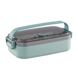 Maxbell Lunch Box Large Capacity Bento Box Food Container for Office Camping Outdoor Single Green