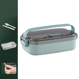 Maxbell Lunch Box Large Capacity Bento Box Food Container for Office Camping Outdoor Single Green