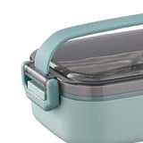 Maxbell Lunch Box Large Capacity Bento Box Food Container for Office Camping Outdoor Single Green