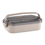 Maxbell Lunch Box Large Capacity Bento Box Food Container for Office Camping Outdoor Single Khaki