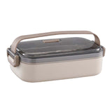 Maxbell Lunch Box Large Capacity Bento Box Food Container for Office Camping Outdoor Single Khaki