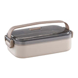 Maxbell Lunch Box Large Capacity Bento Box Food Container for Office Camping Outdoor Single Khaki