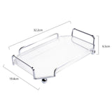 Maxbell Vanity Jewelry Decorative Tray Dresser Makeup Plate for Bedroom Clear