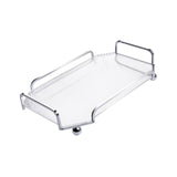 Maxbell Vanity Jewelry Decorative Tray Dresser Makeup Plate for Bedroom Clear