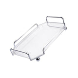 Maxbell Vanity Jewelry Decorative Tray Dresser Makeup Plate for Bedroom Clear