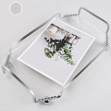 Maxbell Vanity Jewelry Decorative Tray Dresser Makeup Plate for Bedroom Clear