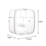 Maxbell Clear Tissue Dispenser Box Cleansing Towel Storage Rack for Kitchen Dining