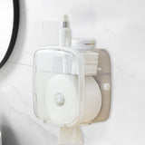 Maxbell Clear Tissue Dispenser Box Cleansing Towel Storage Rack for Kitchen Dining