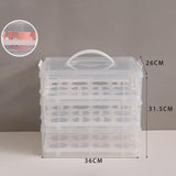 Maxbell Cupcake Storage Containers with Lid Dessert Container Case Portable for Pies White