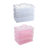 Maxbell Cupcake Storage Containers with Lid Dessert Container Case Portable for Pies White