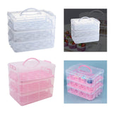 Maxbell Cupcake Storage Containers with Lid Dessert Container Case Portable for Pies White