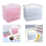 Maxbell Cupcake Storage Containers with Lid Dessert Container Case Portable for Pies White