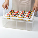 Maxbell Cupcake Storage Containers with Lid Dessert Container Case Portable for Pies White