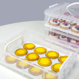 Maxbell Cupcake Storage Containers with Lid Dessert Container Case Portable for Pies White