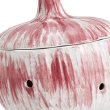 Maxbell Garlic Keeper Container with Lids Holder for Countertop Lemon Red