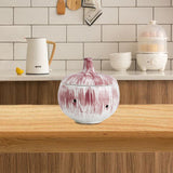 Maxbell Garlic Keeper Container with Lids Holder for Countertop Lemon Red